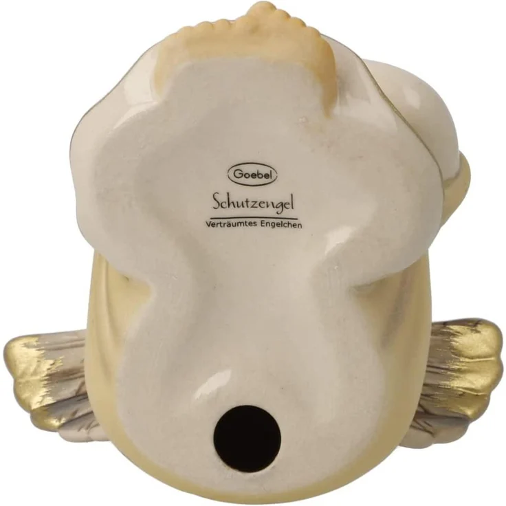 Goebel Dekofigur Engel Verträumtes Engelchen, Himmelsboten, Steingut, Champagner, 10 cm, 41658071 – Bild 6
