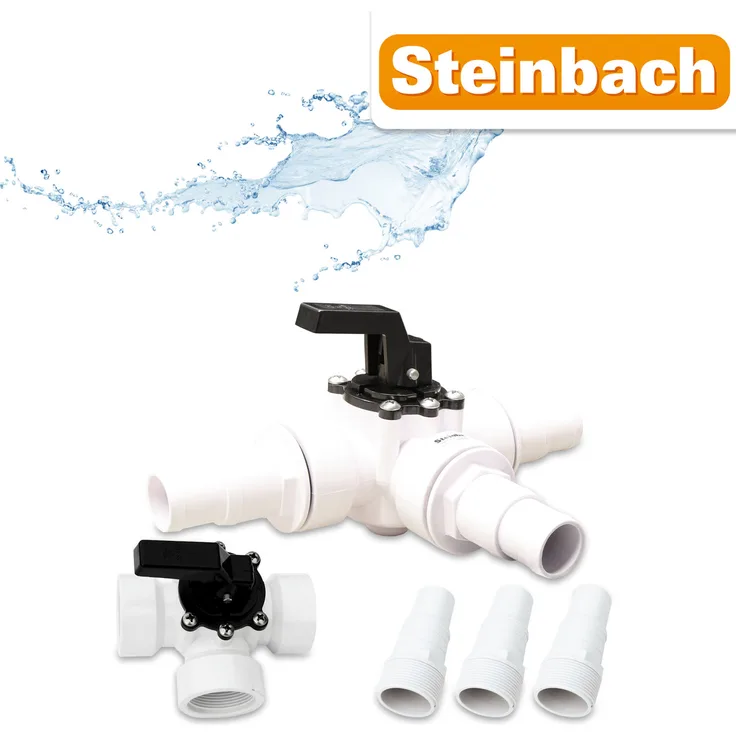 Steinbach 3-Wegeventil - Schlauchanschluss für Pool 60025