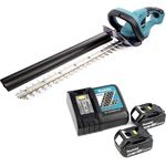 Makita DUH 523 Akku-Heckenschere 18 V 52 cm inkl. 2 x 5,0 Ah Akku und Ladegerät