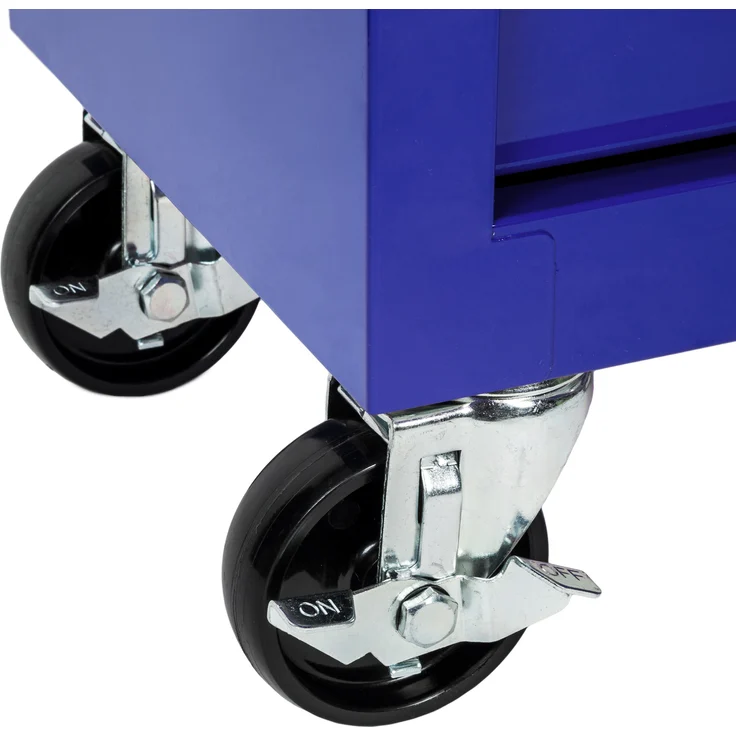 tectake Werkzeugwagen mit 7 Schubladen blau – Bild 5