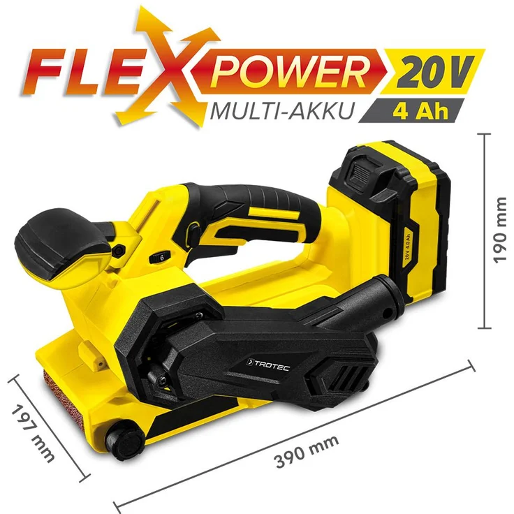 Trotec Akku-Bandschleifer PBSS 10-20V – Bild 3