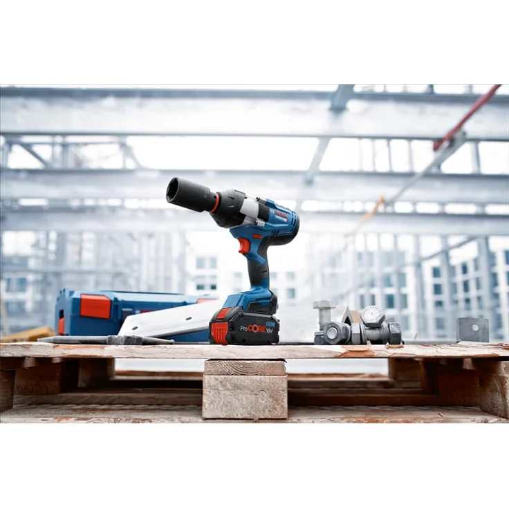 Bosch Professional GDS 18V-1000 Akku-Drehschlagschrauber BITURBO Anziehmoment 1000 Nm Losbrechmoment 1600 Nm 2x Akku 8,0 Ah L-Boxx – Bild 2