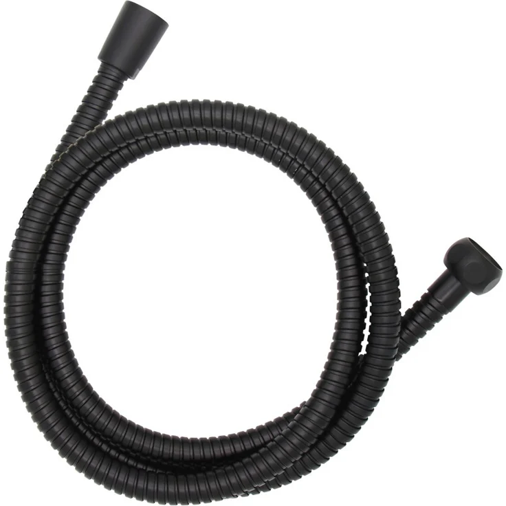 Edelstahl Duschschlauch 150 cm Schwarz 1-2" Standardanschluss – Bild 1