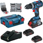 Bosch Professional Akku-Schlagbohrschrauber GSB 18V-60 C inkl. 2 Akkus 4,0 Ah L-BOXX XL SET