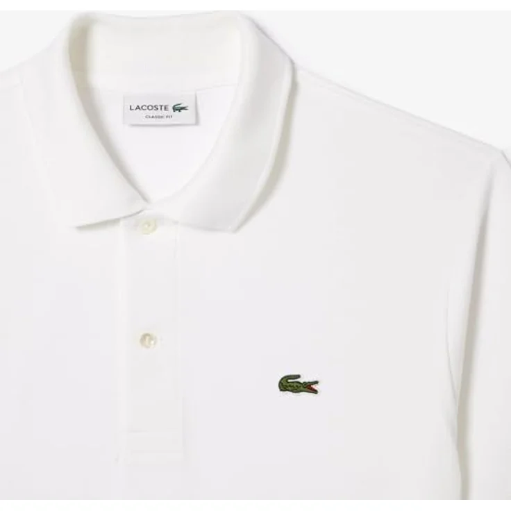 Lacoste Poloshirt Herren Poloshirt CLASSIC FIT, atmungsaktives Baumwollpiqué, perlmuttartige Knöpfe, blau – Bild 7