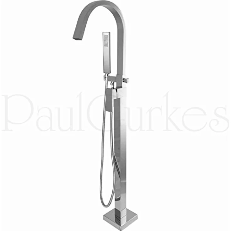 PaulGurkes Standarmatur PGVMSTAND, Einhandmischer mit Handbrause, verchromt, aus massivem Messing – Bild 9