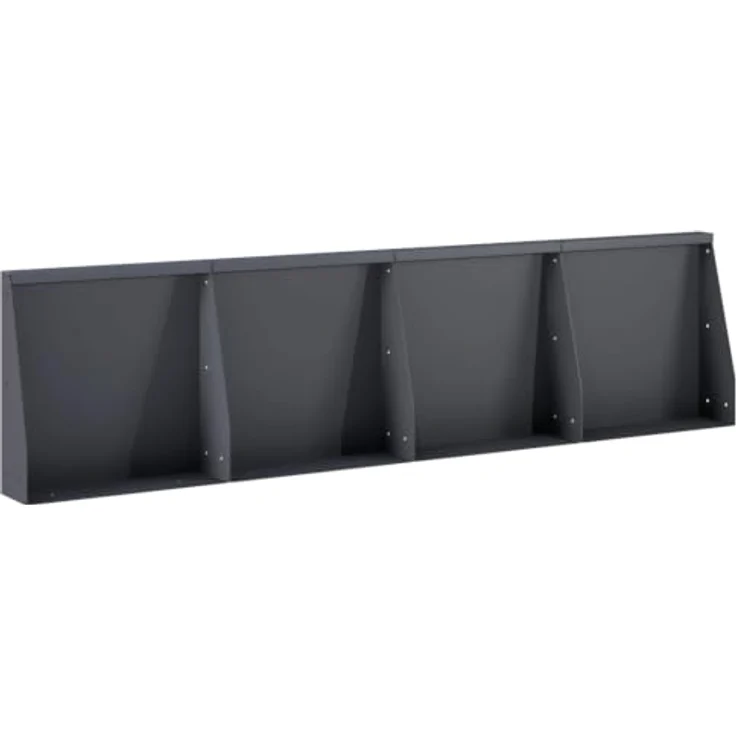 vidaXL Beetumrandung Stützmauer, 4 Stück, 40 x 12 x 40 cm, wetterfester Stahl, anthrazit, modulares Design – Bild 5