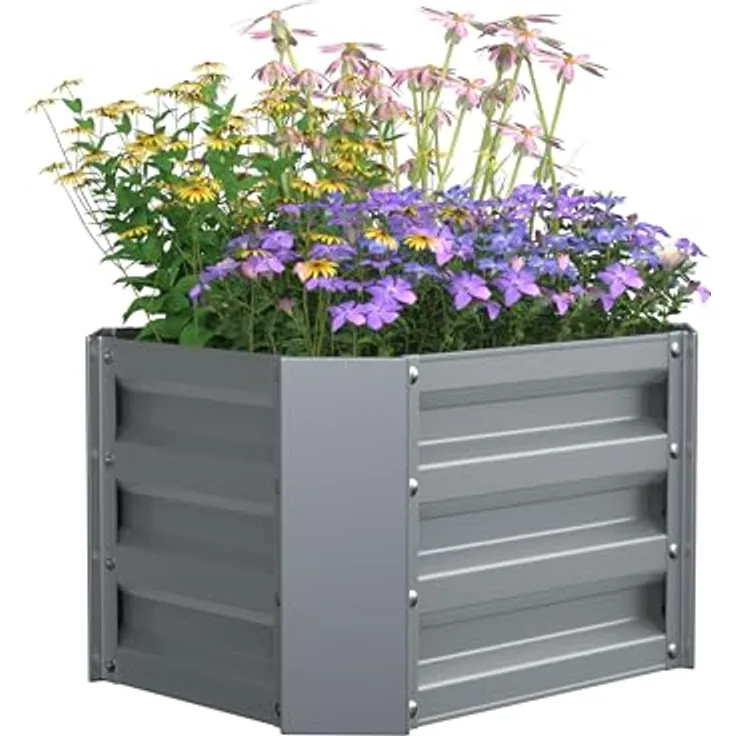 Urban Hochbeet Hochbeet, Metallbeet in zeitloser Optik, H. 30 x B. 50 x T. 40 cm, ohne Bodenplatte