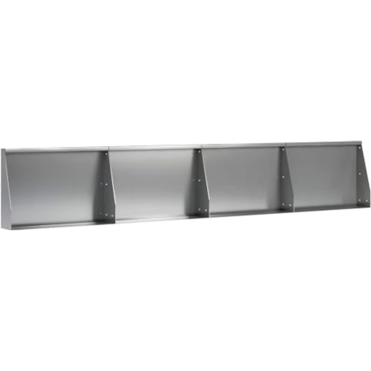 vidaXL Beetumrandung Stützmauer, 4er Set, modulare Stützmauer aus verzinktem Stahl, wetterfest, Silber, 60 x 12 x 30 cm – Bild 5