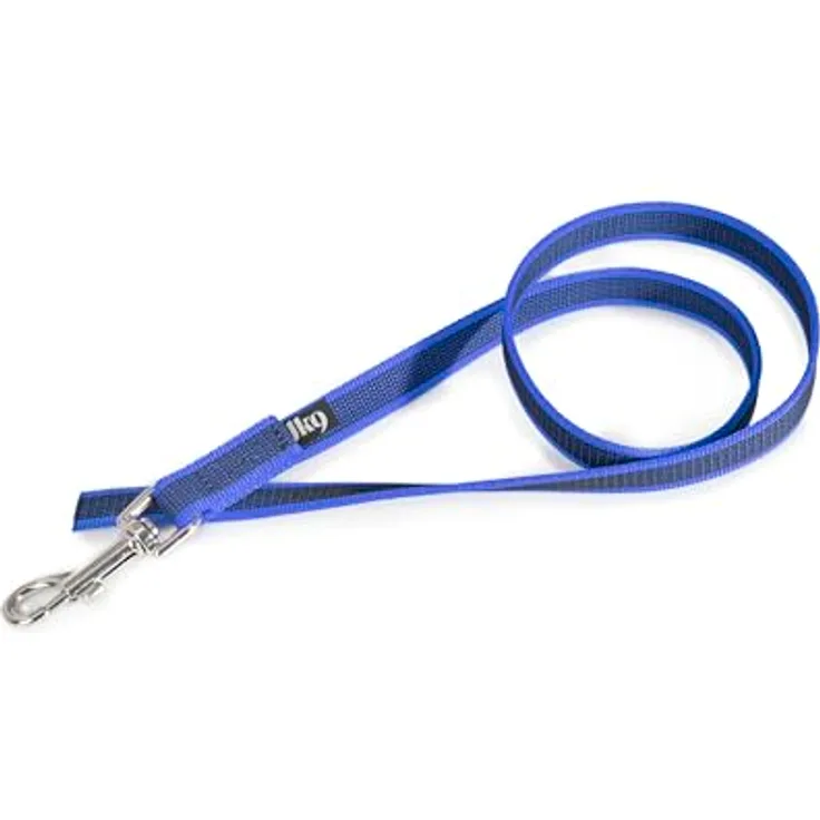 IDC Color & Gray gumierte Leine, 20 mm x 1 m ohne Schlaufe, Blau-Grau