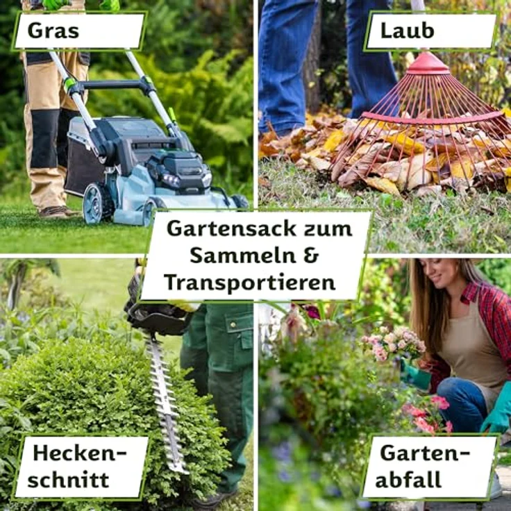 TTL Garden Pop Up Laubsäcke 3 x 120L, Gartensack, robuster Sack für Gartenabfall, Abfallsack faltbar – Bild 6
