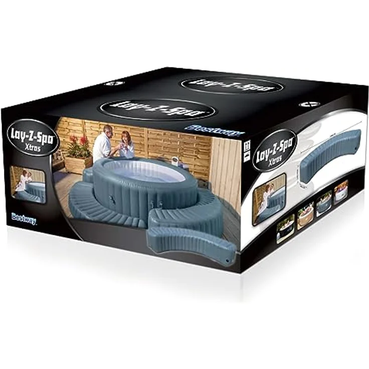 Bestway Lay-Z-Spa Einfassung  Whirlpool-/Spa-Umrundung  Bestway  Grau  1980 mm  400 mm  400 mm – Bild 8