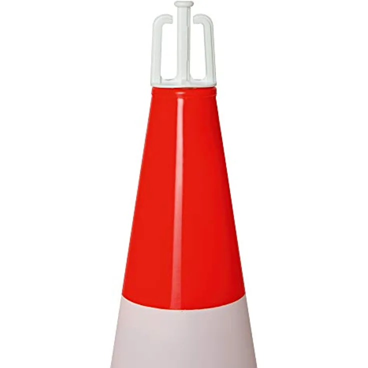 Moravia Tagesleuchtende Leitkegel Set (5x Leitkegel Polyethylen, rot-orange/weiß, H 500 mm, 10m M-Poly-Sicht-Kette rot/weiß, 5x Haken) 353.22.257