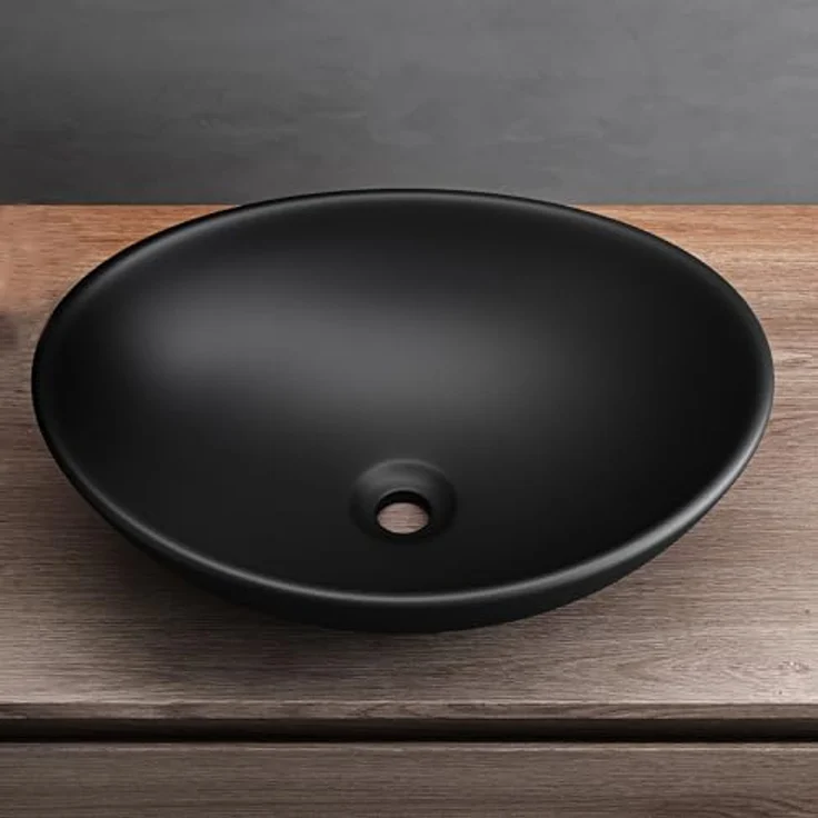 Mai & Mai Aufsatzwaschbecken Brüssel205, Oval / Rund, Keramik Waschschale mit Nano-Beschichtung - Preisvergleich – Bild 4