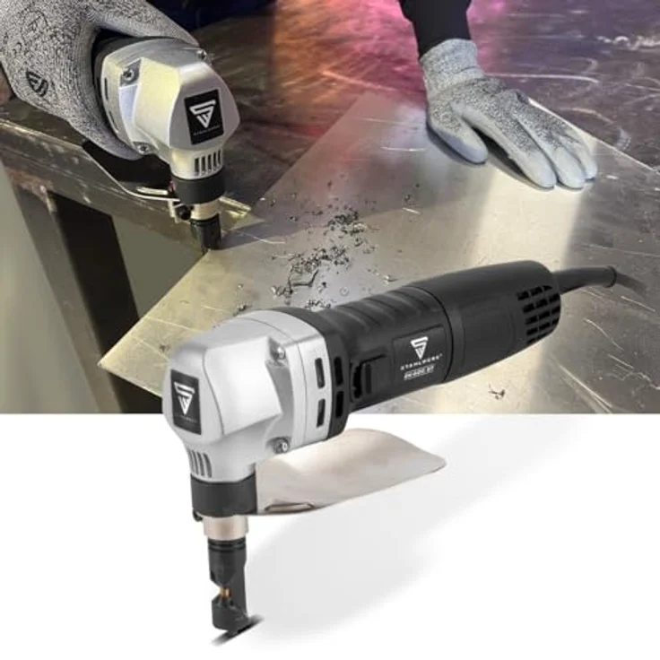 Stahlwerk Blechknabber BK-600 ST, Elektroblechschere mit 600W, 2.000 U/min und Schnitttiefe bis 2,5mm – Bild 7