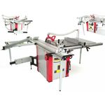 Apex Formatkreissäge 315-2000 Kreissäge Formatsäge - XXL Formatkreissäge 315, Tisch aus hochwertigem Grauguss, inkl. Formattisch 2000 (Grau)