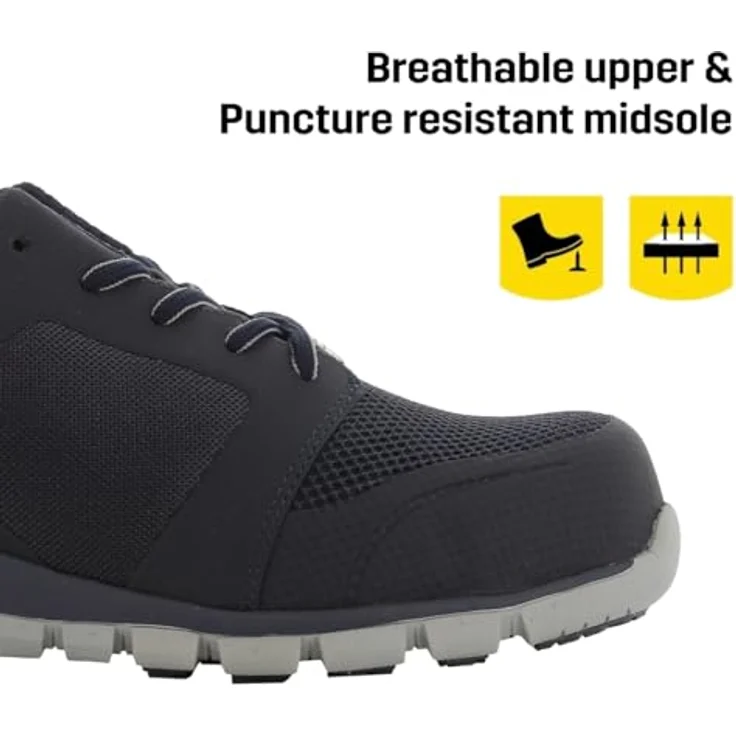"Safety Jogger LIGERO S1 P Sicherheitsschuh sehr leicht, Netzgewebe, blau" – Bild 2