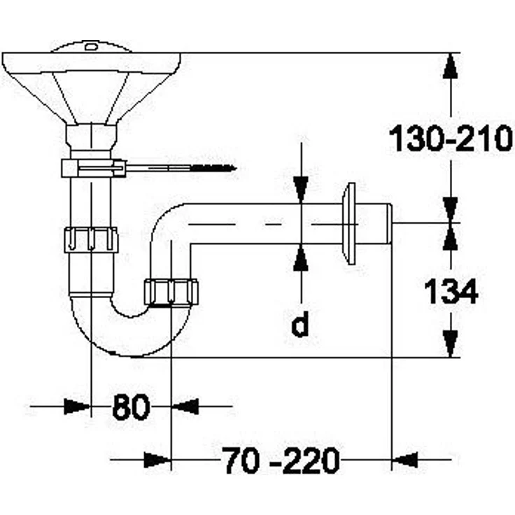 Trichtersiphon Trichtersifon DN40 Tropfsiphon Ablauftrichter Siphon Heizung - Haas – Bild 4