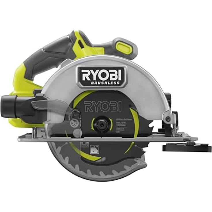 RYOBI 18 V ONE+ Brushless Akku-Handkreissäge RCS18BL-0, 184 mm Sägeblatt, werkzeuglose Einstellungen – Bild 1