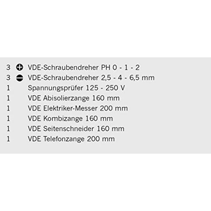 Projahn, Werkzeugkoffer #8687, VDE Elektriker-Werkzeugmappe 12-tlg. mit ergonomischem Design, VDE-geprüft bis 1.000 V – Bild 3