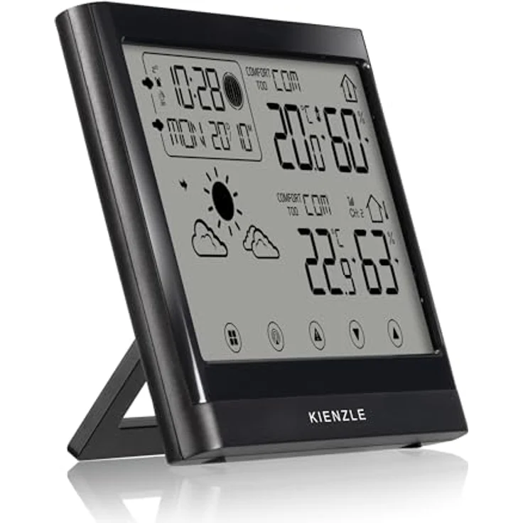 Kienzle TempTrend NEO Wetterstation, wetterfeste digitale Wetterstation mit Temperatur- und Hygrometermessung – Bild 2