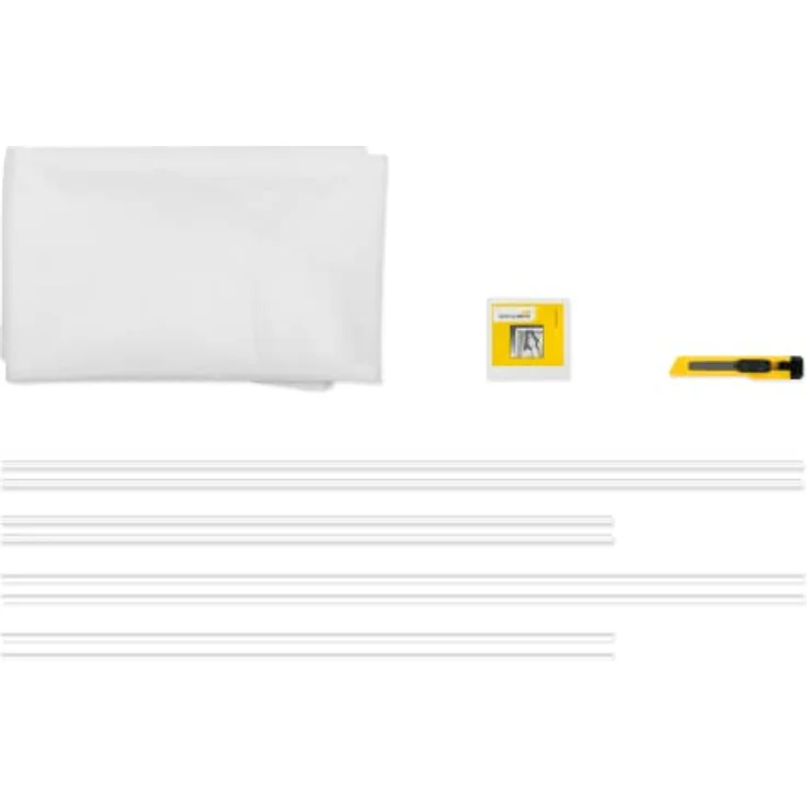 Schellenberg 70472 Fliegengitter Fenster Easy Click mit Pollenschutzvlies, 130 x 150 cm, weiß – Bild 5