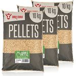 BBQ-Toro Grillpellets Apfel, 100% Apfelbaumholz, 30 kg, für Grill, Smoker und Heizungsanlagen, niedrige Restfeuchte, intensives Raucharoma