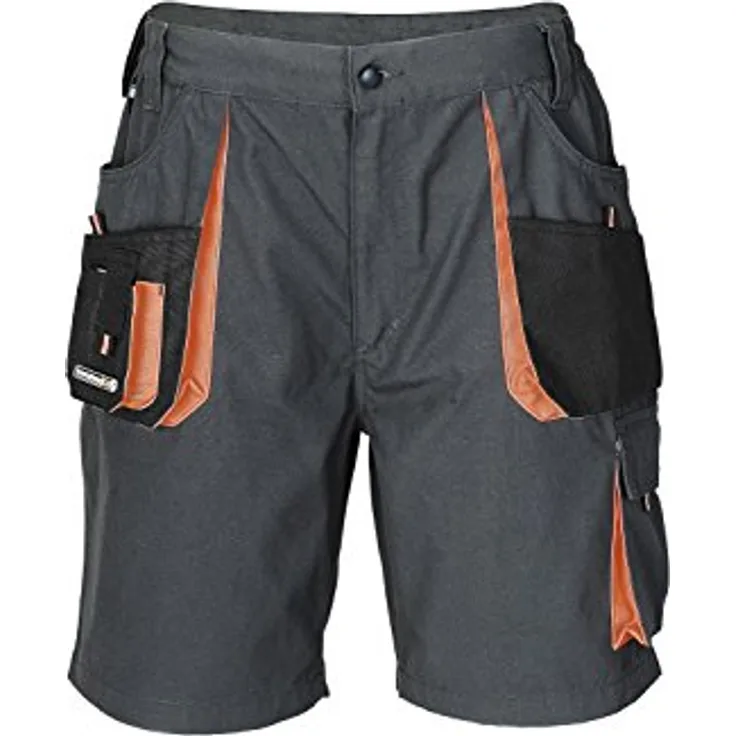 Herren Shorts dunkelgrau/schwarz/orange Größe 56