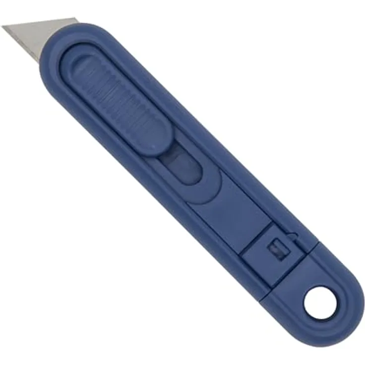WEDO Cutter Cuttermesser MetDetec, detektierbar und x-Ray-fähig, blau, ergonomisch, TÜV/GS geprüft, rostfreier Edelstahl