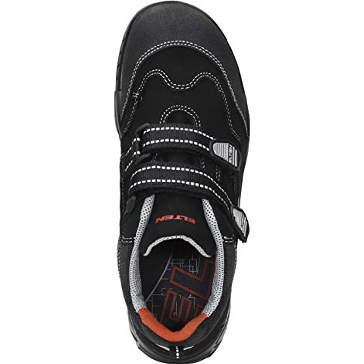 ELTEN SID ESD S3 Sicherheitsschuh, atmungsaktiv mit hydrophobierter Mikrofaser und geschlossener, gepolsterter Lasche, schwarz – Bild 7