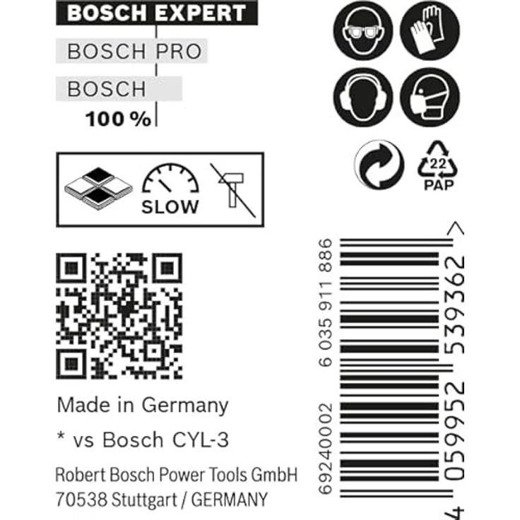 BOSCH Universalbohrer Expert CYL-9 MultiConstruction, Mehrzweckbohrer für Beton, Stahl, Fliesen und mehr, 10er-Pack, 8 x 80 x 120 mm, d 8 mm – Bild 3