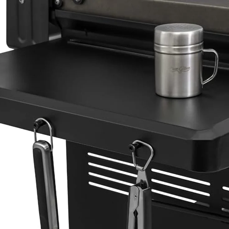 Char-Griller Flat Iron 4 Brenner Griddle Gasgrill mit 4 Brennern, Grillplatte, 5.000 cm² Grillfläche und Klappablagen – Bild 8
