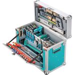 Tixit Compact III, Werkzeugkoffer 179-tlg. Leichtbauwerkzeugkiste mit integrierter Schublade und rollbarer Konstruktion