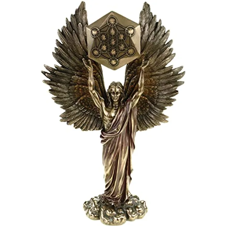 Veronese 708-7423 Erzengel Metatron bronziert Skulptur Statue Figur Engel Angel Figurine