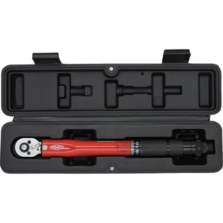 FAMEX 10878 Drehmomentschlüssel 1/4 Zoll (6,3mm)-Antrieb 5-30 Nm - für Messung in beiden Drehrichtungen - Fahrrad E-Bike Auto Feinmechanik, geprüft, klein – Bild 3