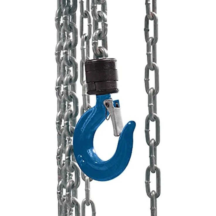 Scheppach Kettenzug CB01 (Tragkraft 1000 Kg, Hubhöhe 3000 mm, Lasthaken mit Sicherheitsbügel, lange Bedienkette) – Bild 2