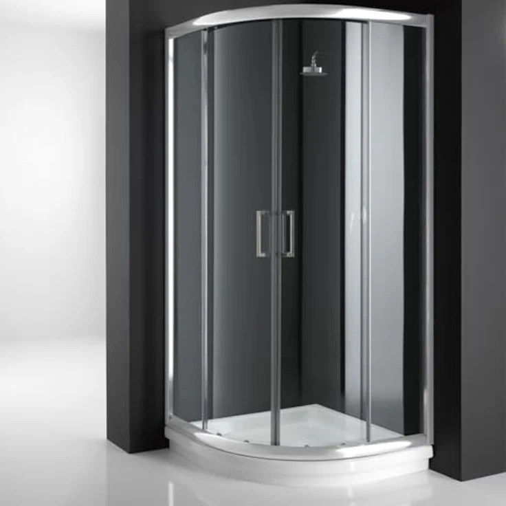 Eckeinstieg Duschkabine Runddusche 90x90 H198 Transparent 6mm Glas Mod. Alabama – Bild 4