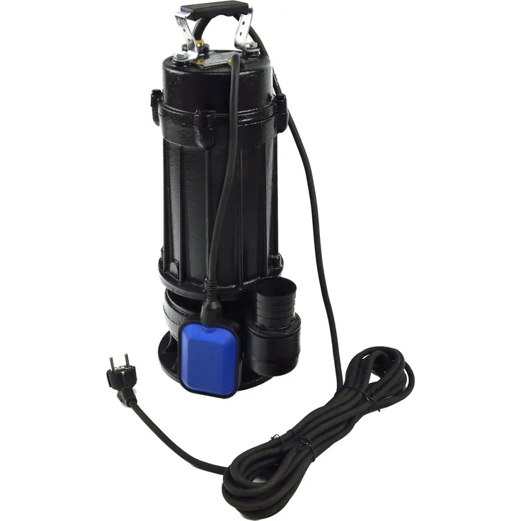 Geko Schmutzwasserpumpe 750W mit Mazerator, Kupferwicklung, kompakt und robust