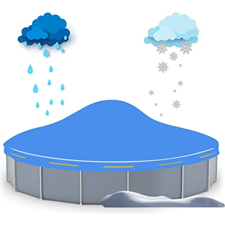 Höfer Chemie Pool Winter Luftkissen, 122 x 122 x 55 cm, robuste PVC-Konstruktion für Salzwasser- und Süßwasserbecken, blau – Bild 6