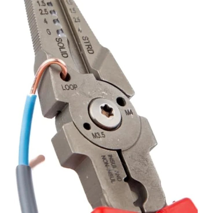 C.K T3910 210-RND, Elektronik- u. Feinmechanik Multifunktionszange, 210 mm, rot – Bild 11