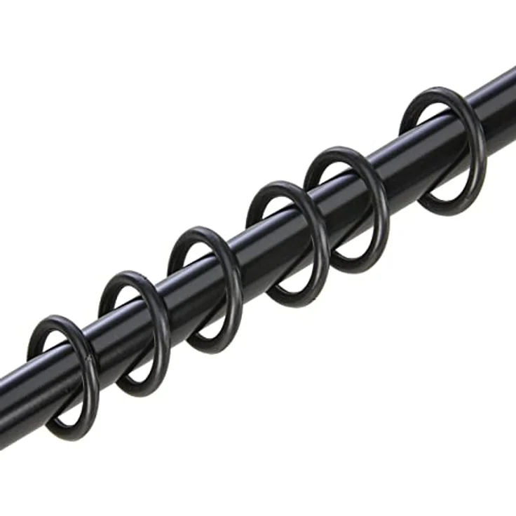 GARDINIA Gardinenstangen-Set "Hook", Komplettstilgarnitur inkl. Befestigungsmaterial, Gardinenstange ausziehbar, 130-240 cm, Schwarz - Preisvergleich – Bild 3