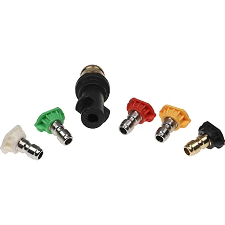 vhbw 6-tlg. Zubehör-Set kompatibel mit Kärcher K2, K3, K4, K5, K6, K7 Hochdruckreiniger - Adapter, Sprühaufsatz – Bild 3