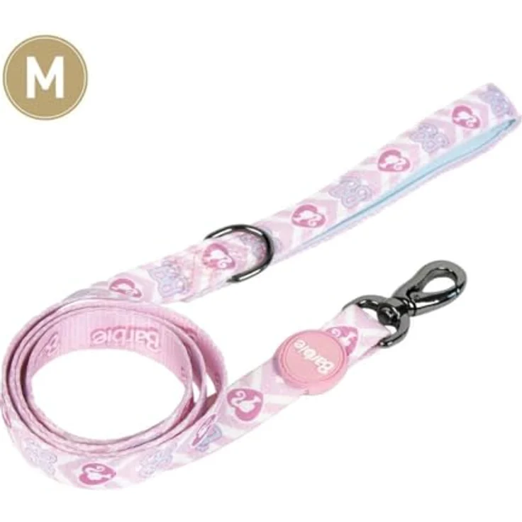 Cerda Hunde-Halsband Barbie, M Größe, verstellbar, robustes Polyester mit Metallclip – Bild 3