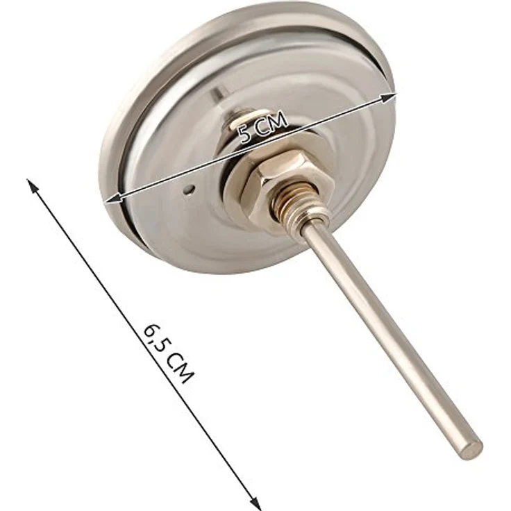 Grillthermometer Analog Bimetall Edelstahl bis 300°C Grill Smoker BBQ Räuchern 1881 – Bild 2