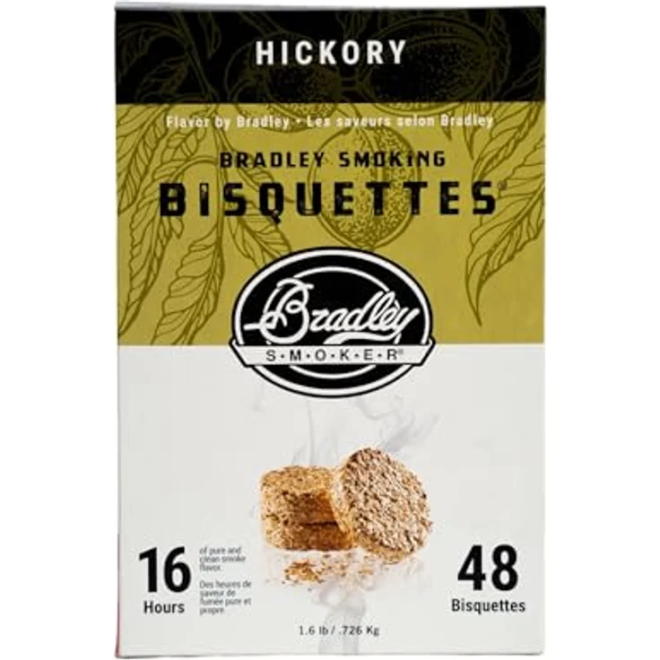 Bradley Hickory Bisquetten, 48 Stück Räucherholz, für Bradley Smoker – Bild 2