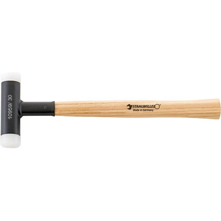 Stahlwille 10959 40 Schonhammer, 760g mit Metallkugel und auswechselbaren Polyurethan-Köpfen