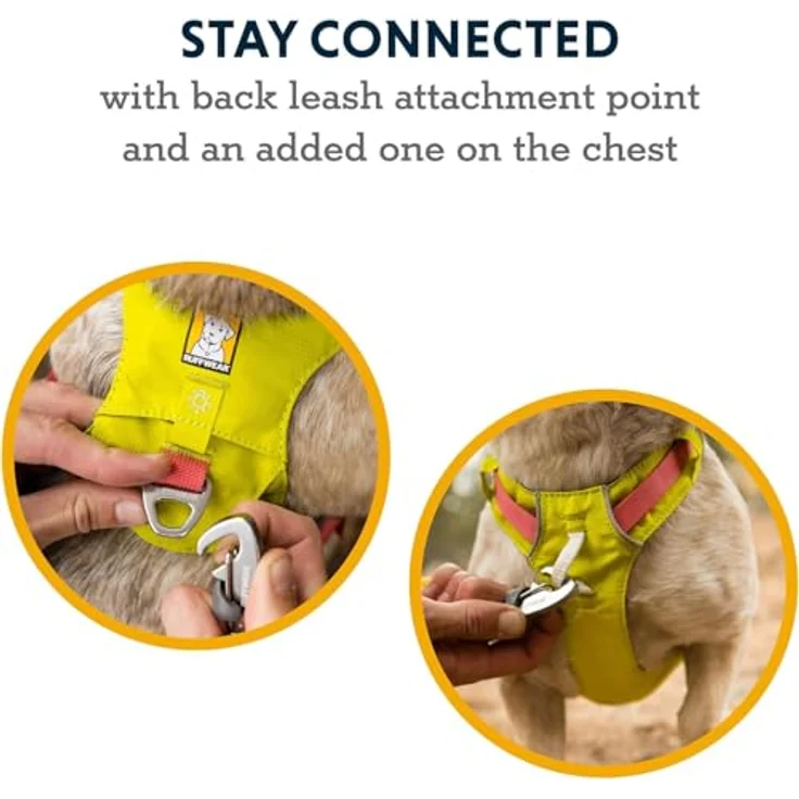 Ruffwear Hundegeschirr Hi & Light Harness Alpenglow Pink, reflektierende Ziernähte, Befestigungsschlaufe für The Beacon - Preisvergleich – Bild 5