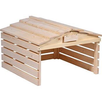 dobar 56194e Mährobotergarage mit abnehmbarem Dach Rasenroboter