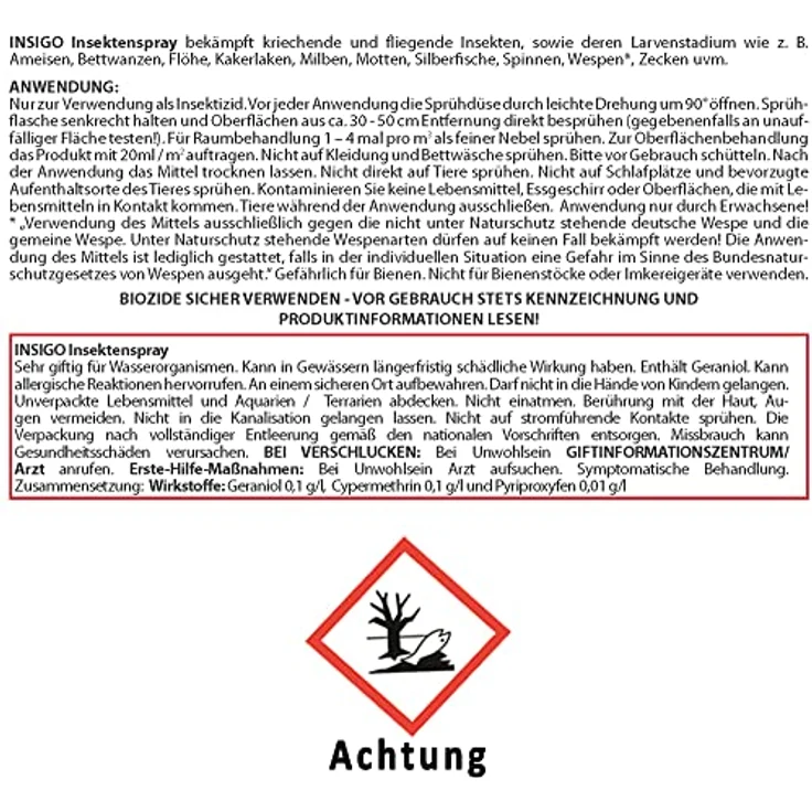 INSIGO Anti-Floh-Spray 2 Liter + 500ml | Hochwirksame Flohbekämpfung | Mittel gegen Flöhe auf Wasserbasis | Floh-Abwehr gegen Larven & Eier | Fleckenfreies Floh-Mittel mit Langzeitwirkung – Bild 2