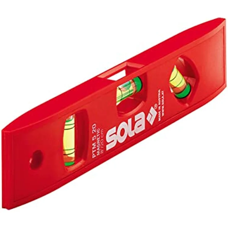 SOLA Torpedo-Wasserwaage PTM 5 mit Magnetstreifen – Bild 2